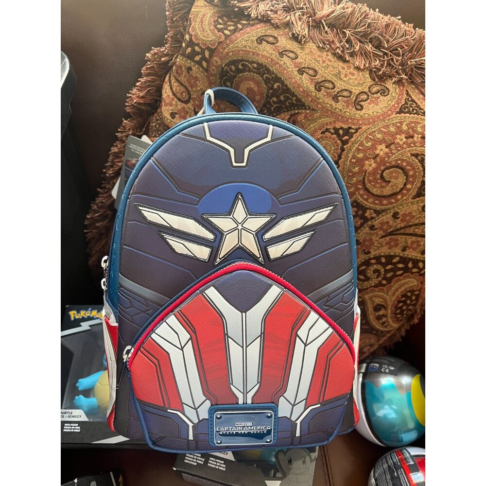 Loungefly Marvel Captain America Brave New World Cosplay Mini Backpack